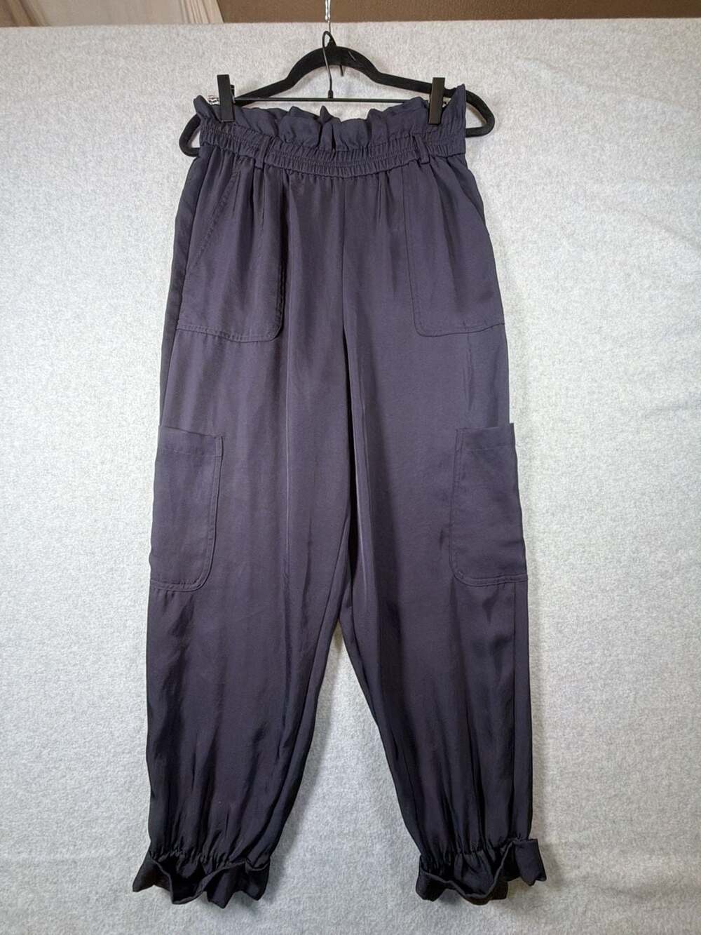Express Ankle Super High Rise Paperbag Waist Cargo Pants Size S/P